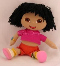 Gund DORA THE EXPLORER Yarn Hair Plush 2001